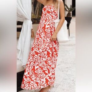 Petal & Pup Red Floral Dress